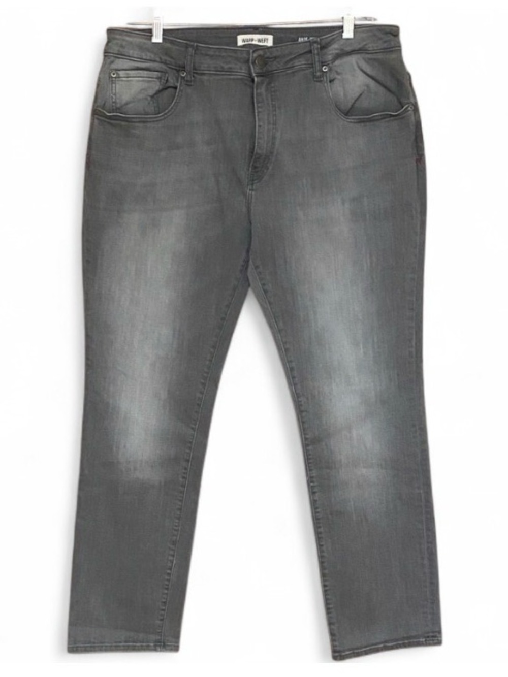 Warp + Weft 34x32 Men’s Slim Fit Gray Stretch Jeans Denim Tapered Pants